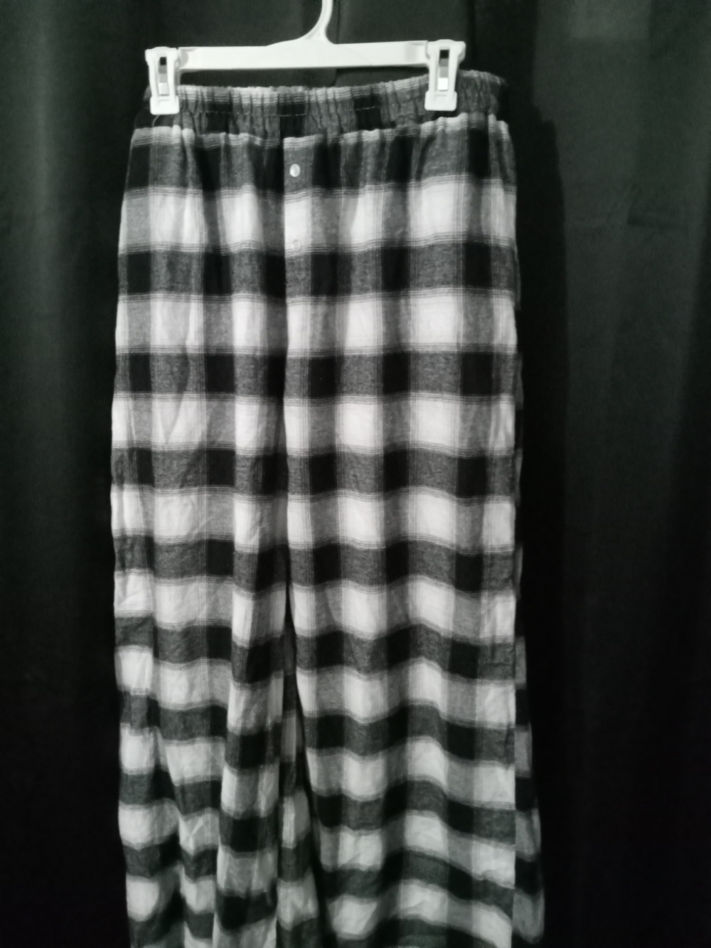 Black & White Plaid Women's Skirt - Classic Flannel Style